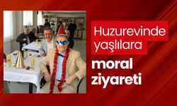 Huzurevinde yaşlılara moral ziyareti