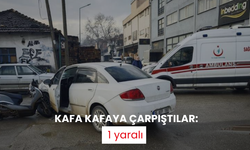 Kafa kafaya çarpıştılar: 1 yaralı