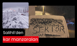 Sizden gelenler… Kar, Salihli’ye çok yakıştı