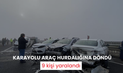 13 aracın karıştığı kazada 9 kişi yaralandı