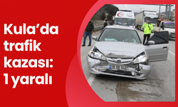 Kula’da trafik kazası: 1 yaralı