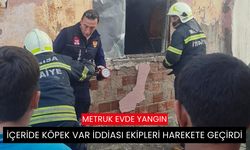 Yangın çıkan evde köpek var iddiası ekipleri harekete geçirdi