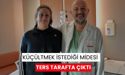 Küçültmek istediği midesi ters tarafta çıktı