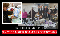 Salihli Kaymakamı Güldoğan, meslek öğrenen kursiyerleri ziyaret etti