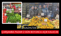 Salihli’de ‘Çarşamba Pazarına’ yılbaşı ayarı