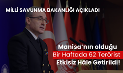 Milli Savunma Bakanlığı Açıkladı: Bir Haftada 62 Terörist Etkisiz Hâle Getirildi!