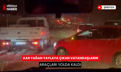 Kar yağışı, kar görmek için yaylaya çıkmak isteyenleri vurdu... Yolda kalan araçlar vatandaşları mahsur bıraktı