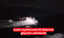 Aydın açıklarında 20 düzensiz göçmen yakalandı