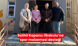 Salihli Kapancı İlkokulu’na spor malzemesi desteği