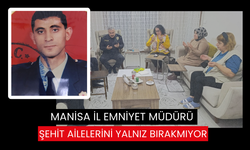 İl Emniyet Müdürü Aktaş, Salihli’de şehit ailesini ziyaret etti