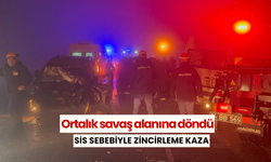 Sis sebebiyle zincirleme kaza: 6 yaralı