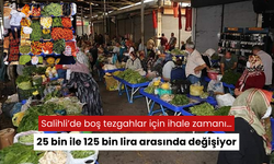 Salihli’de boş tezgahlar için ihale zamanı…