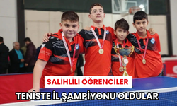 Salihli Milli Egemenlik, teniste şampiyon oldu