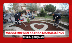 Yunusemre’den Kaynak Mahallesi’nde peyzaj çalışması