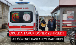 Gıda zehirlenmesi şüphesiyle 43 öğrenci hastaneye kaldırıldı