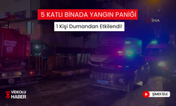 5 Katlı Binada Yangın Çıktı... Dumandan Etkilenen 1 Kişi Hastaneye Kaldırıldı