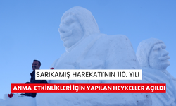 Sarıkamış Harekatı’nın 110. yılı anma etkinlikleri için yapılan heykeller açıldı