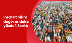 İhracat birim değer endeksi yüzde 1,3 arttı