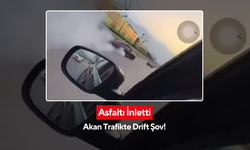 Adeta asfaltı ağlattı...Akan trafikte drift atarak ilerledi. | O anlar böyle görüntülendi