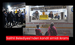 Salihli Belediyesi’nden kandil simidi ikramı