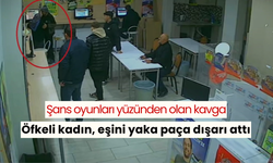 Eşine öfkelenen kadın, şans oyunları dükkanına daldı: O anlar güvenlik kamerasında