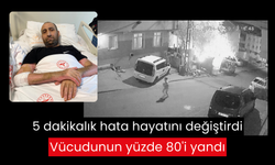 5 dakikalık hata hayatını değiştirdi: Vücudunun yüzde 80'i yandı... 'Tiner faciası' kamerada