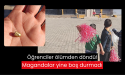 Öğrencilerin bulunduğu okul bahçesine yorgun mermi düştü