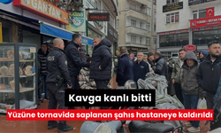 Kavga kanlı bitti: Yüzüne tornavida saplanan şahıs hastaneye kaldırıldı