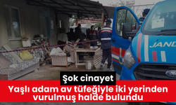 Şok cinayet: Yaşlı adam av tüfeğiyle iki yerinden vurulmuş halde bulundu