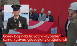 Görevi başında kalp krizi geçiren uzman çavuş memleketinde son yolculuğuna uğurlandı