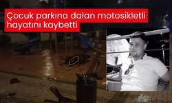 Yağışlı hava nedeniyle kontrolden çıkan motosiklet parka daldı: Sürücü hayatını kaybetti