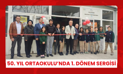 50. Yıl Ortaokulu’nda 1. dönem sergisi