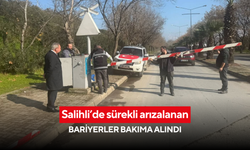 Salihli’de sürekli arızalanan bariyerler bakıma alındı