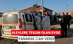 Alevlere teslim olan evde yanarak can verdi