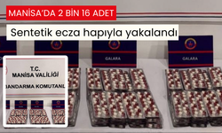 Manisa'da 2 bin adet sentetik ecza hapıyla yakalandı