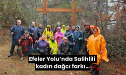 Efeler Yolu’nun 11. etabında Salihlili kadın dağcı gözetiminde gerçekleştirildi