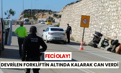 Forkliftin altında kalan kişi hayatını kaybetti