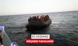 32 düzensiz göçmen yakalandı