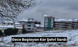 Tekirdağ Beyaza Büründü: Süleymanpaşa'da Gece Başlayan Kar Şehri Sardı