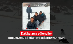 Çocukların görülmeye değer kayak keyfi