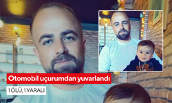 Kontrolden çıkan otomobil uçurumdan yuvarlandı: 1 ölü, 1 yaralı