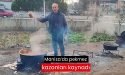 Manisa’da pekmez kazanları kaynadı