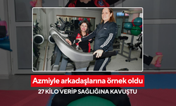 Azmiyle arkadaşlarına örnek oldu... 27 kilo verip sağlığına kavuştu