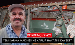 Yem karma makinesine kapılan yaşlı adam hayatını kaybetti