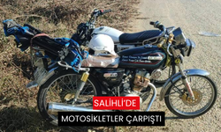 Salihli’de motosikletler çarpıştı: 2 yaralı