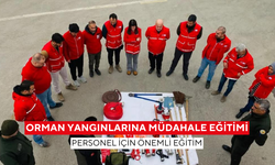 Orman yangınlarına müdahale eğitimi