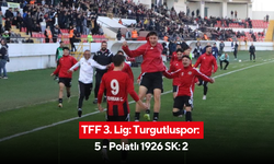 TFF 3. Lig: Turgutluspor: 5 - Polatlı 1926 SK: 2