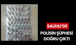 Salihli’de polisten kaçan şüpheliden uyuşturucu hap çıktı