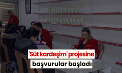 'Süt kardeşim' projesine başvurular başladı