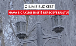 Dondurucu soğuklar o ilimizi esir aldı... Termometreler eksi 16’yı gösterdi!